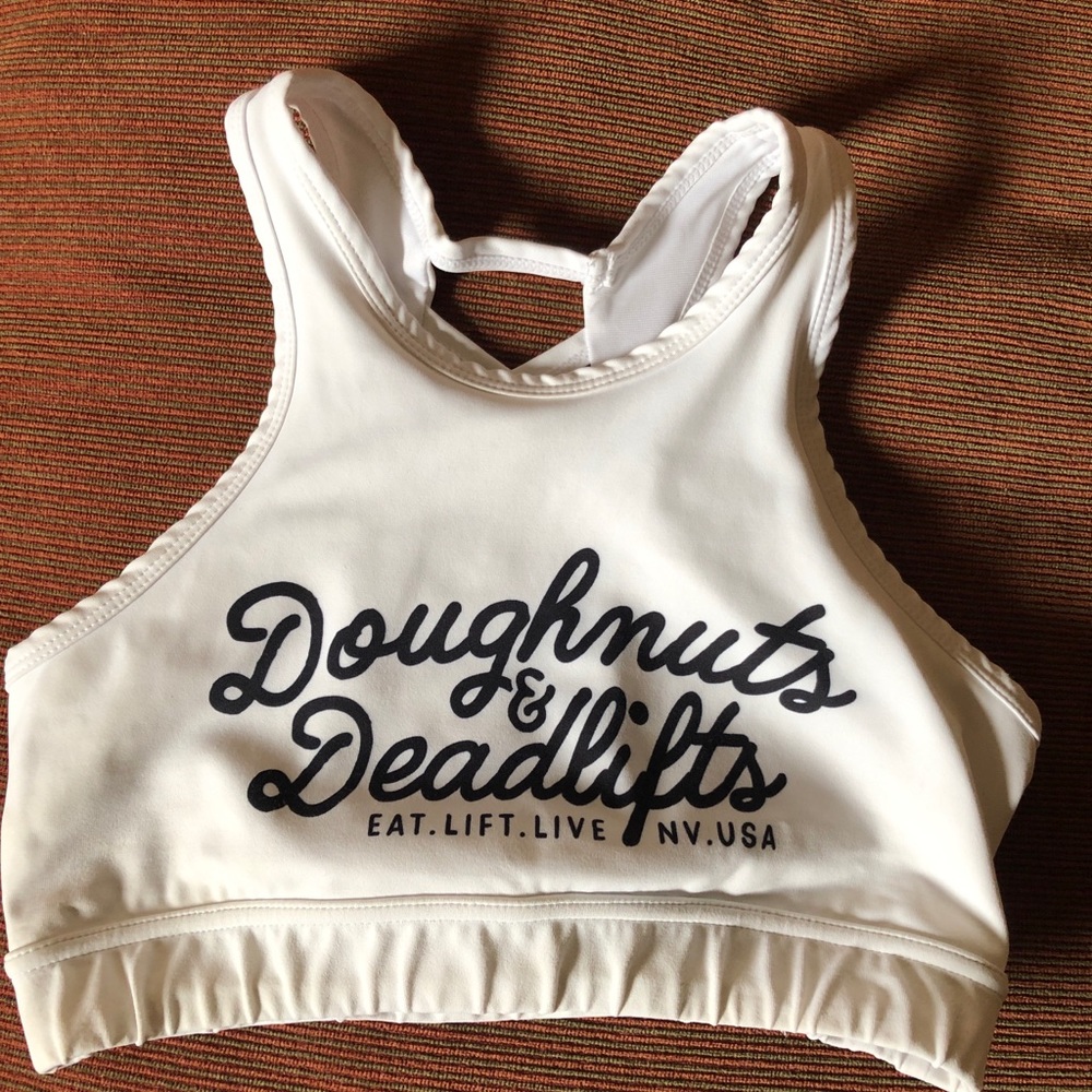Doughnuts & deadlifts / Vull collab sports bra